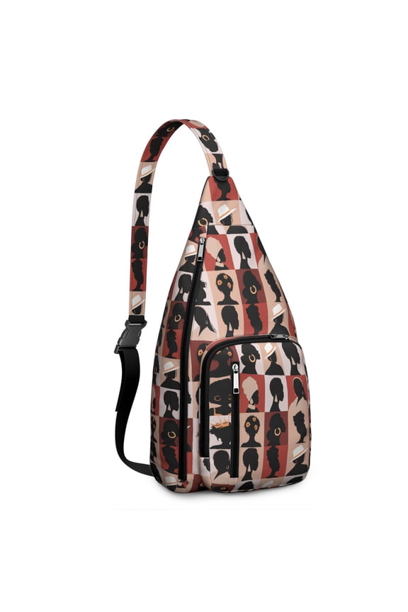 Waterproof Hiking Backpack - Lightweight Travel Sling Bag for Men & Women, Adjustable Crossbody Chest Shoulder Daypack for Running, Camping & Outdoor