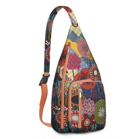 Waterproof Hiking Backpack - Lightweight Travel Sling Bag for Men & Women, Adjustable Crossbody Chest Shoulder Daypack for Running, Camping & Outdoor