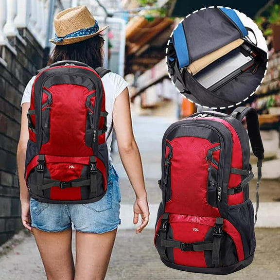 Waterproof Hiking Backpack Multi Functional Mountaineering Bag Large Capacity for Outdoor Travel Load Reduction Gear Organization and Adventure Essentials Akmoler