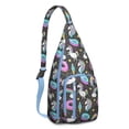 thumbnail image 1 of Waterproof Hiking Backpack Sling Bag for Women – Lightweight Crossbody Bag with Adjustable Strap, Multipurpose Chest Bag for Travel & Outdoor Adventures – Cute Unicorn & Rainbow Print, 1 of 4