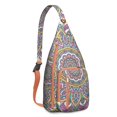 thumbnail image 1 of Waterproof Hiking Backpack Sling Bag for Women – Lightweight Crossbody Bag with Adjustable Strap, Multipurpose Chest Bag for Travel & Outdoor Adventures – Mandala Zen Geometric Design, 1 of 4