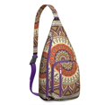 thumbnail image 1 of Waterproof Hiking Backpack Sling Bag for Women – Lightweight Crossbody Bag with Adjustable Strap, Multipurpose Chest Bag for Travel & Outdoor Adventures – Mandala Zen Geometric Design, 1 of 4