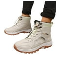 thumbnail image 1 of Waterproof Hiking Boots for Women Men Durable Non Slip Lace up Mid Calf Combat Trekking Booties, 1 of 8