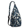 thumbnail image 1 of Waterproof Hiking Sling Backpack for Women – Lightweight Floral Crossbody Chest Bag with Adjustable Strap, Botanical Wildflower Travel Backpack for Outdoor & Everyday Use, 1 of 4