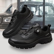 Waterproof Hiking Sneakers with Quick Dial Closure, Lightweight Cushioned Trail Walking Shoes, Non-Slip All-Terrain Outdoor Footwear for Trekking, Camping, Travel and Daily Wear