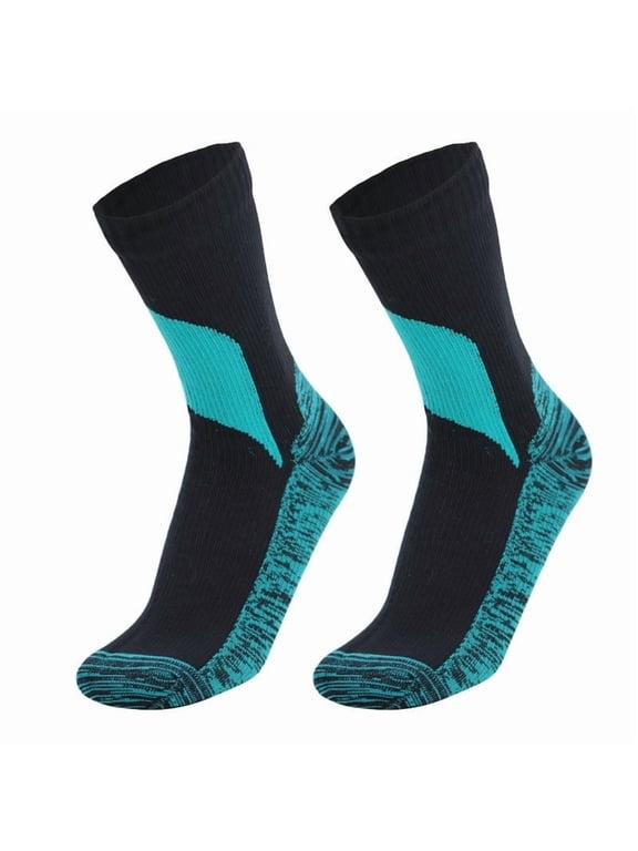 Waterproof Hiking Socks Mid-Calf, Breathable & Fast-Drying Outdoor Socks for Camping Trekking Skiing, Waterproof Membrane Socks Keep Feet Dry in Wet Conditions All-Day Comfort