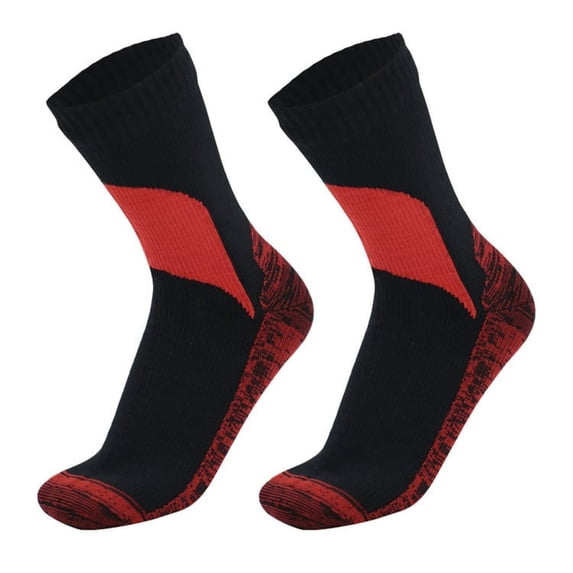 Waterproof Hiking Socks Mid-Calf, Breathable & Fast-Drying Outdoor Socks for Camping Trekking Skiing, Waterproof Membrane Socks Keep Feet Dry in Wet Conditions All-Day Comfort