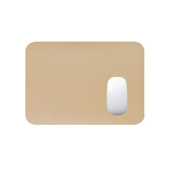 Waterproof Home Office Writing Mat Anti-slip Mouse Pad PU Leather Keyboard Mice Mat Desk Mat APRICOT