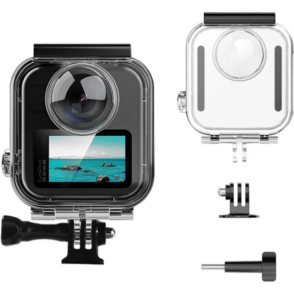 Waterproof Housing Case for Gopro Max 2 Action Camera, 60M Underwater Diving Case Protective Shell with Quick Release Mount Accessories for Gopro Max 2 360 2025