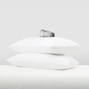 Waterproof Hypoallergenic Bed Pillow Protectors 2-Pack Zippered Jersey Knit Bed Bug Protection Standard/Queen Size by Comfort Canopy
