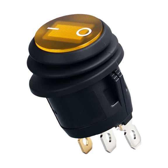 Waterproof IP65 Small Toggles Switches 220V 16A Black Rectangular Designs