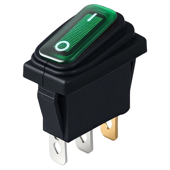 Waterproof IP65 Small Toggles Switches 250V 16A Black Rectangular Designs