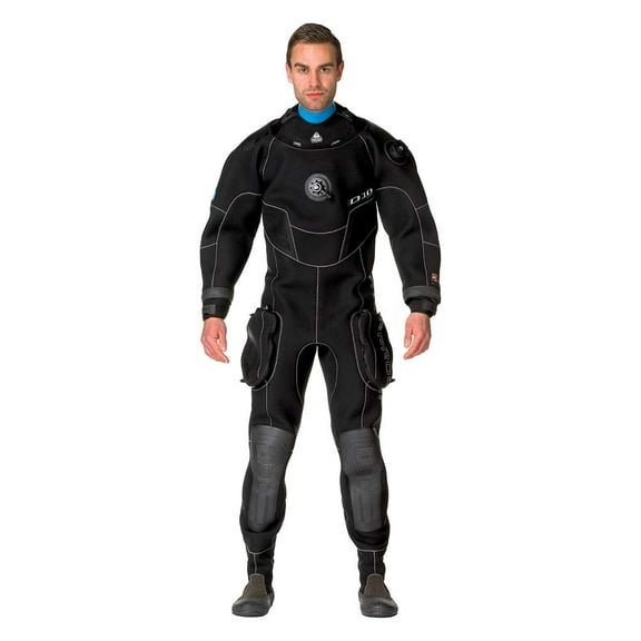 Waterproof ISS D10 Neoprene Drysuit Mens (Black, 3XLT+)