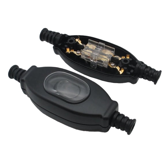 Waterproof In Line Switch 8Mm Cord Switch Round Wire Silver Contact Double Cut YIWEI