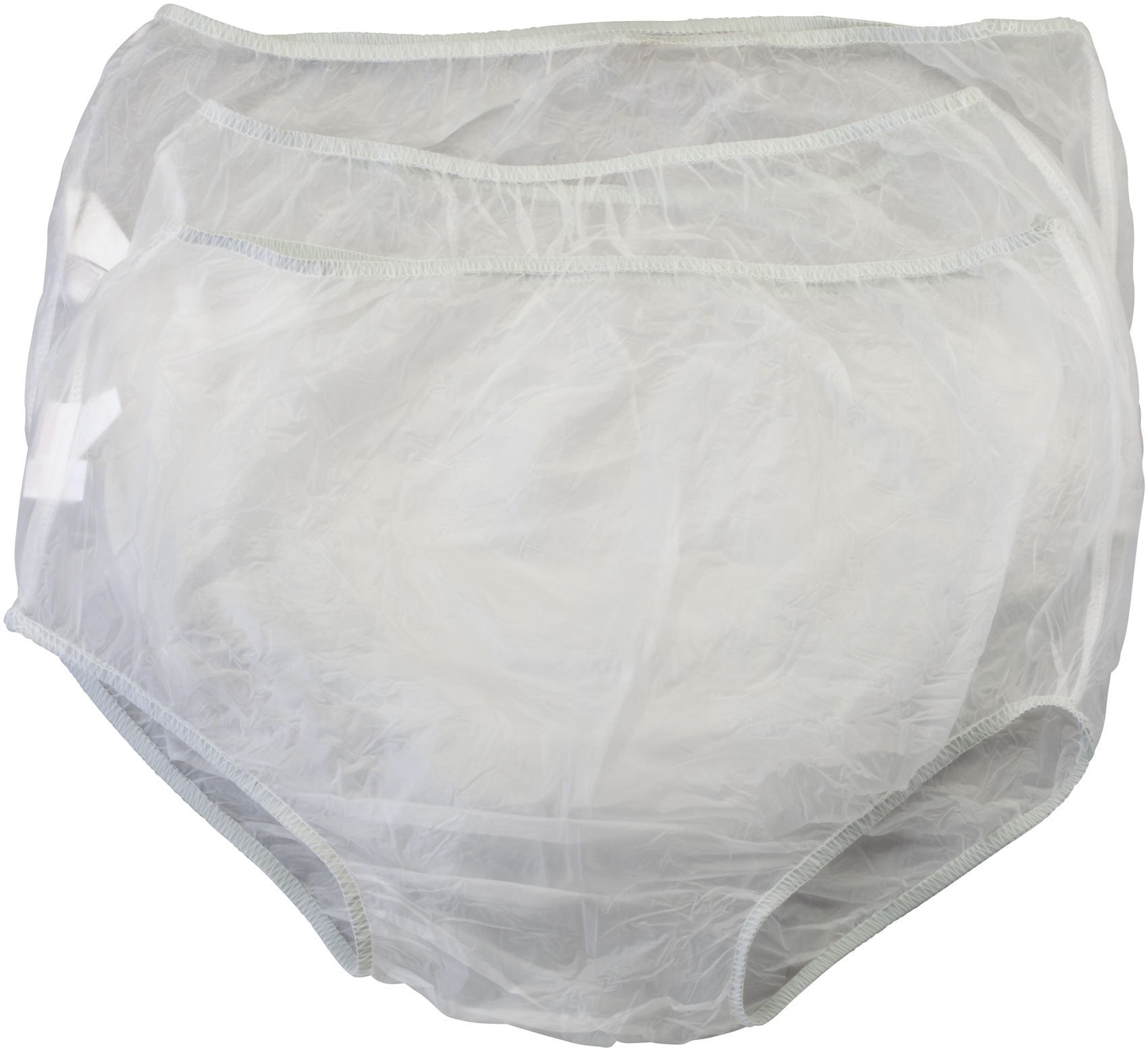 Waterproof Incontinence Underpants, Made of Soft Vinyl, Elastic Edges For  Secure Fit, Hand Washable, Set Of 3 - Size X-Large 