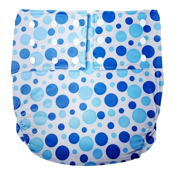 Waterproof Incontinence Underpants Washable Adult Cloth Diaper Reusable Incontinence Underwears for Women and Men Elderly Adjustable Waist: 32.6-41.7inch Light Blue