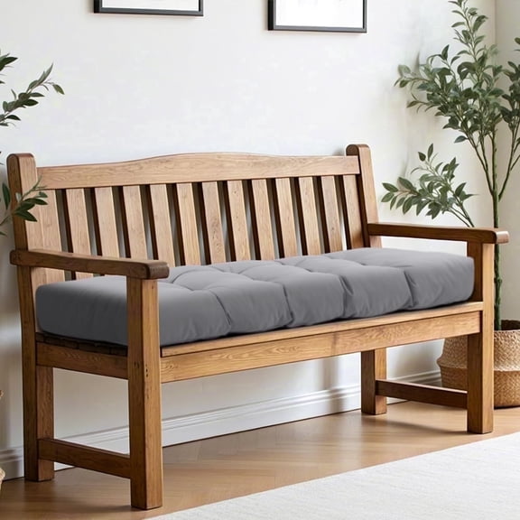 ROFIELTY 36x14 Gray Bench Cushions Outdoor Seating Cushions
