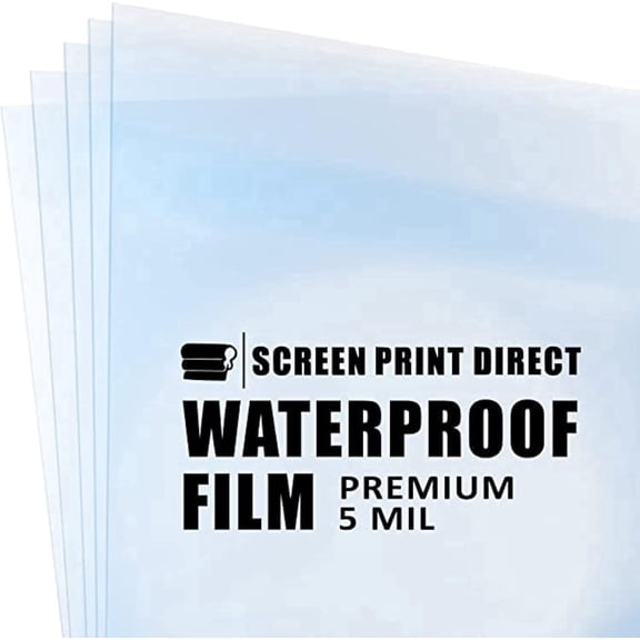 Waterproof Inkjet Film Transparency Paper 5 mil Thick Silk Screen Printing Film 8" x 11" 100 Sheets