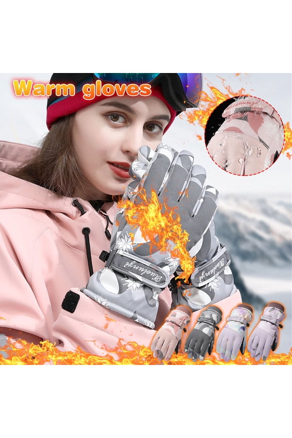 Waterproof Insulated Gloves, Thermal Winter Gloves for Men Women Touch Screen, Warm Ski Snowboard Cold Weather Gloves