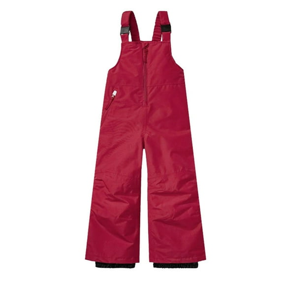 Waterproof Insulated Kids' Ski Pants Outdoor Sports Jumpsuit with Adjustable Waistband - Snow Bib Overalls for Girls and Boys (Sizes 2T-18)