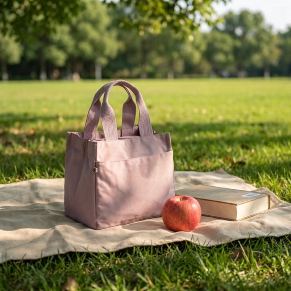 Waterproof Insulated Lunch Bag Reusable Bento Cooler Tote For Men And Women With Thick Thermal Lining Large Capacity Food Storage Carrier For Office Picnic Travel