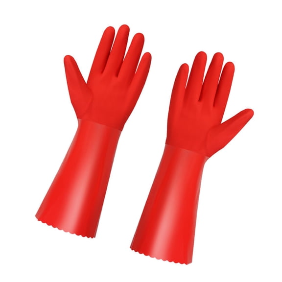 Waterproof Insulated Work Gloves with Extended Cuff Fleece Lined Thermal Retention Nonslip Design for Various Tasks Use
