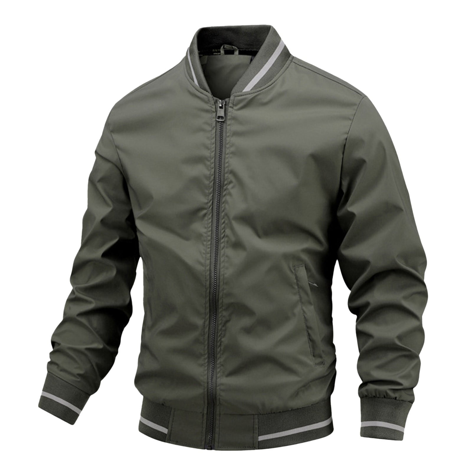Waterproof Jackets For Men Loose Sports Casual Bussiness Full Zip Mens ...