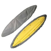 Waterproof Kayak Cover - 9.3-10.5 ft Full Coverage, Snug Fit & Convenient Storage, Versatile Protection for Water Sports Equipment (Grey)