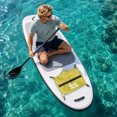 thumbnail image 1 of Waterproof Kayak Deck Bag, 9.84x9.84x3.15in Paddleboard Storage Pouch with 4 Hooks, Compact Dry Bag for Beach & Outdoor Essentials, 1PC (Yellow), 1 of 3