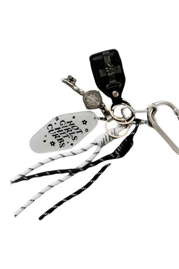 Waterproof Key Accessory Braided Rope Key Chain Lightweight Plastic Construction Keyring Charm for Sport Lover
