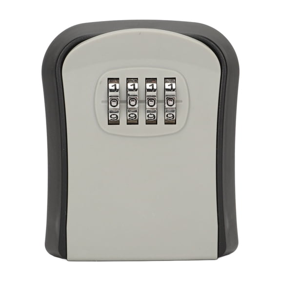 Waterproof Key Storage Box, Wide Applicability Reinforced Lock Core Combination Lock Box  Secure For Home Grey