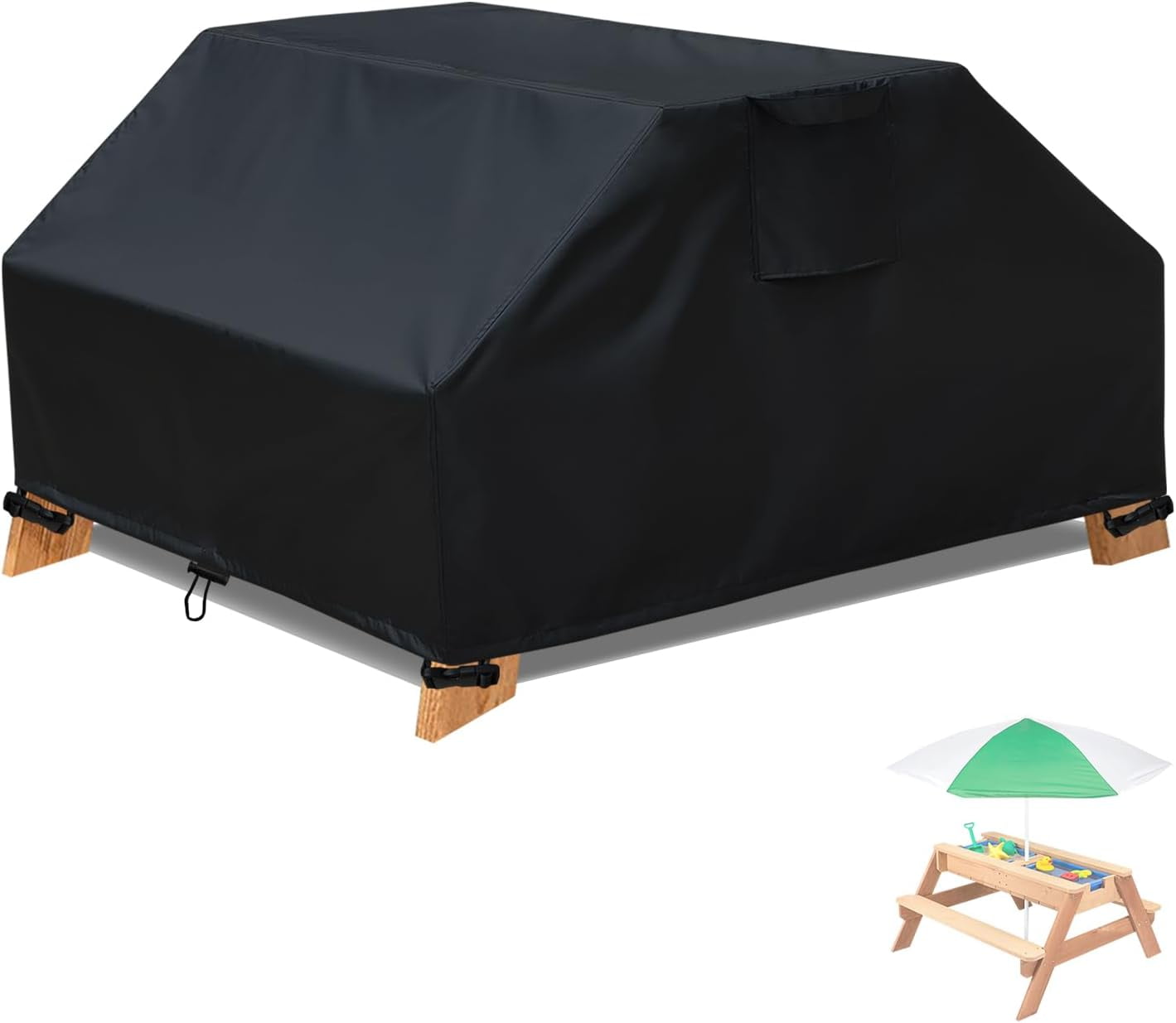 Waterproof Kids Picnic Table Cover For 3 in 1 Sand Water Activity Waterproof kids picnic table cover for 3 in 1 sand water activity
