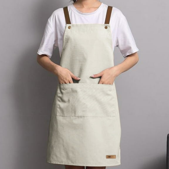 Waterproof Kitchen Apron PVC | Oil-Proof, Dirt-Resistant, Washable | Adjustable H-Strap Design, Mobile Pocket Included | Green, Blue, Pink, White | 33.4x25.5in Comfortable Cooking Baking Protection