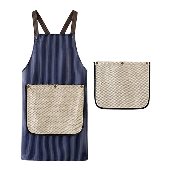 Waterproof Kitchen Apron with Removable Towel – No-Tie Cross Back Chef Apron for Men & Women,aprons for women with pockets, Cooking, Baking, Grilling, BBQ