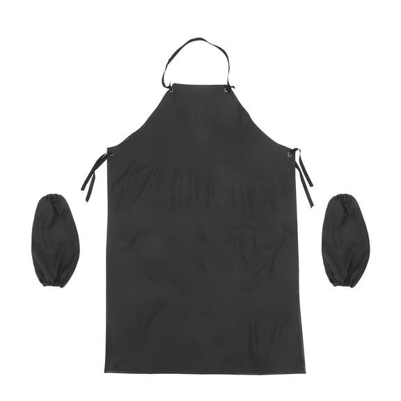 Waterproof Kitchen Apron for Women 1 Piece Cooking with Arm Sleeves for Baking Cleaning Adjustable Neck PVC Material