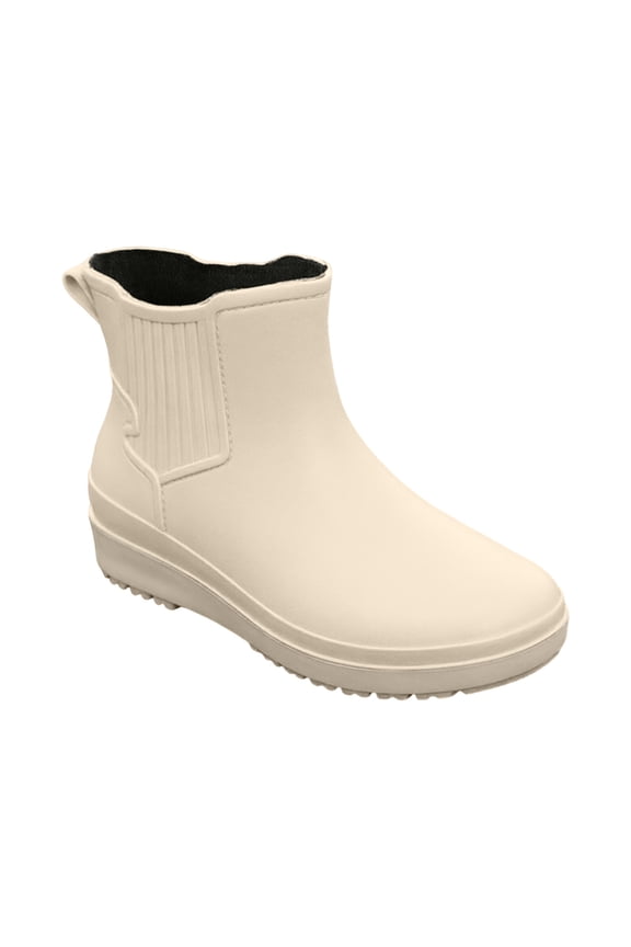 Waterproof Kitchen Boots For Women Summer Short Plastic Rain Shoes Thickened Overshoes
