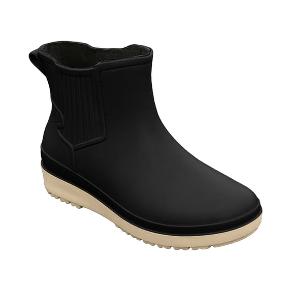 Waterproof Kitchen Boots For Women Summer Short Plastic Rain Shoes Thickened Overshoes