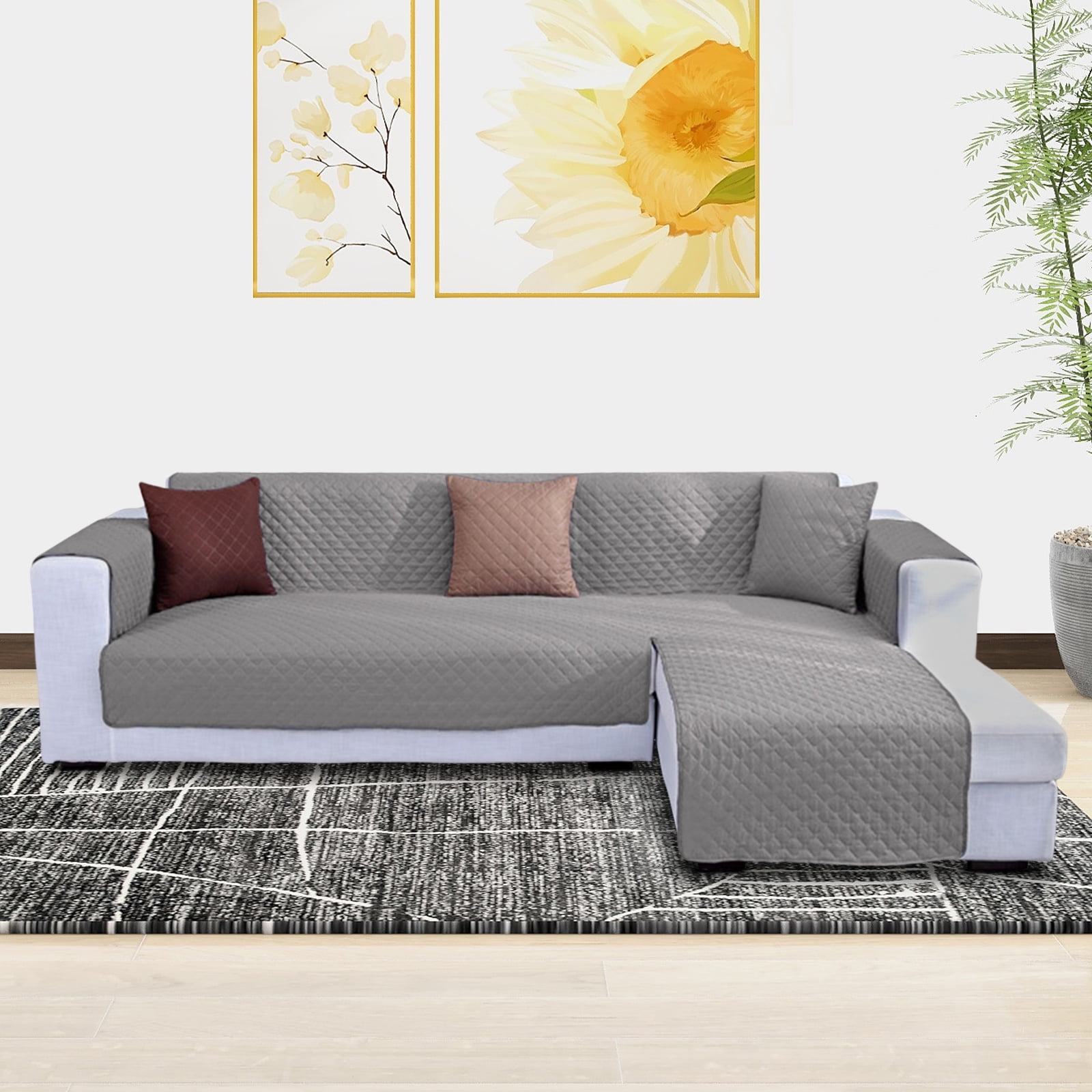 Waterproof L Shaped Couch Cover for Sectional Sofa Couch Piece