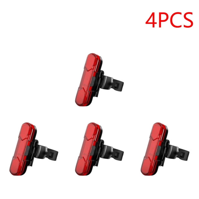Waterproof LED Bike Tail Light Rechargeable Bicycle Rear Safety Warning ...