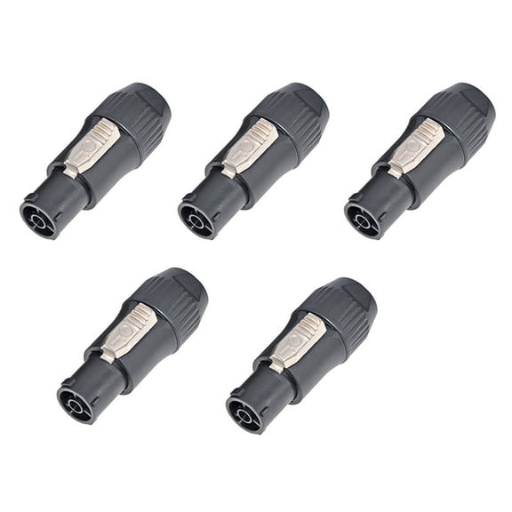 Waterproof LED Display Plug Stage Lighting Equipment Multi-Function Convenient Lighting Power Connector Plugs, A-Silver