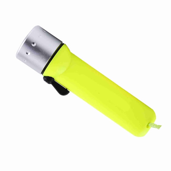 Waterproof LED Diving Flashlight 180LM, 60m Underwater Depth, 6.4 inch, Fluorescent Green