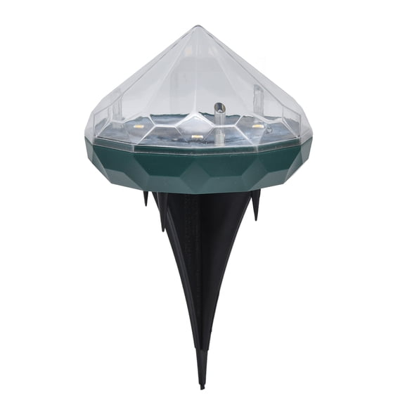 Waterproof LED Ground Insert Lamp for Courtyards, Gardens, and Parks Unique Diamond Design Solar Lawn Light