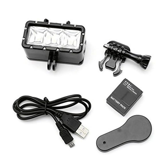 Waterproof LED Light for GoPro Hero 5/4/3+/3/2/1, SJCAM, Xiaomi Yi 300LM Diving Compatible 40m