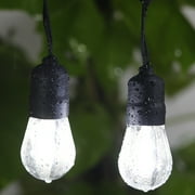 Waterproof LED Outdoor String Lights, 30ft Cool White for Backyard Garden Patio Gazebo