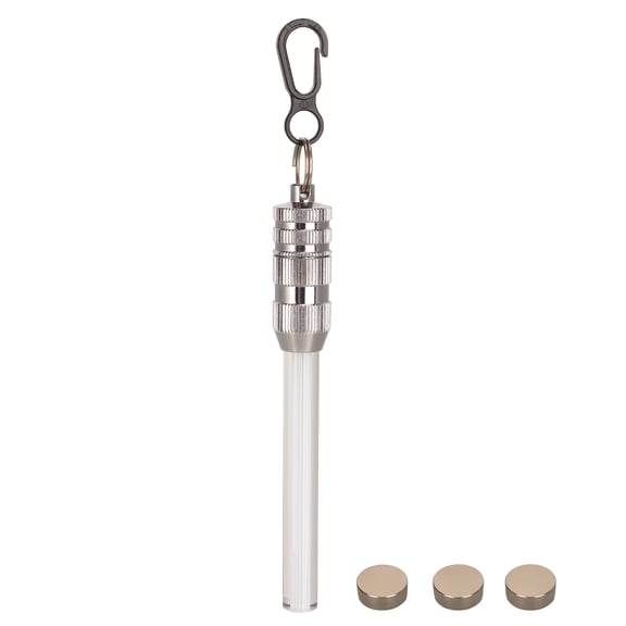 Waterproof LED Torch with Button Battery, Orange Underwater Diving Flashlight