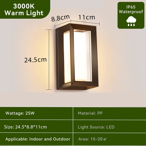 Waterproof LED Wall Light 110V 220V For Outdoor Pathway Stairway Porch Balcony Garden Wall Mount Indoor Exterior Wall Lamp