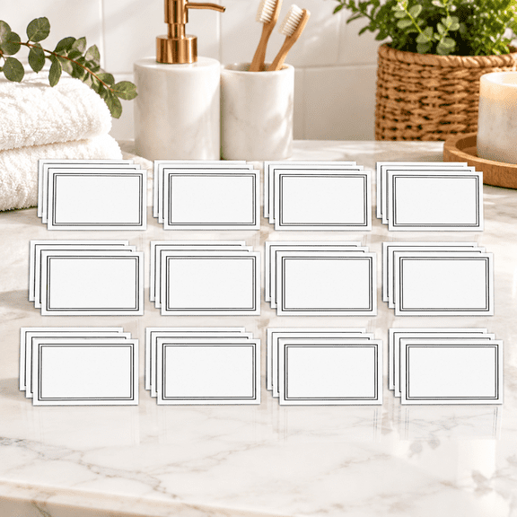 Waterproof Labels for Bottles, Laundry Labels Bathroom Labels for Organizing, Self-Adhesive Removable Cleaning Label Soap Stickers for Bathroom Kitchen Laundry House Organization