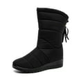 thumbnail image 1 of Waterproof Ladies Snow Boots Warm Faux Fur Winter Shoes for Womens Girls Outdoor Anti-slip Winter Boots Gift US Size, 1 of 6