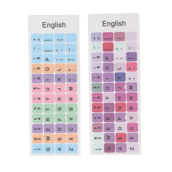 Waterproof Laptop Keyboard Stickers, English Language Key Replacements, Protects Against Dust Wear