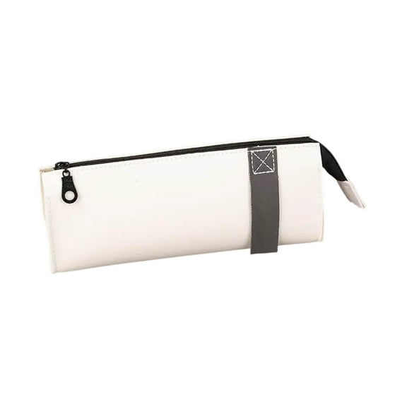 Waterproof Large Capacity Pencil and Makeup Case with Zipper, Faux Leather Travel Organizer, Multi-Purpose Storage Bag for Accessories and Cosmetics